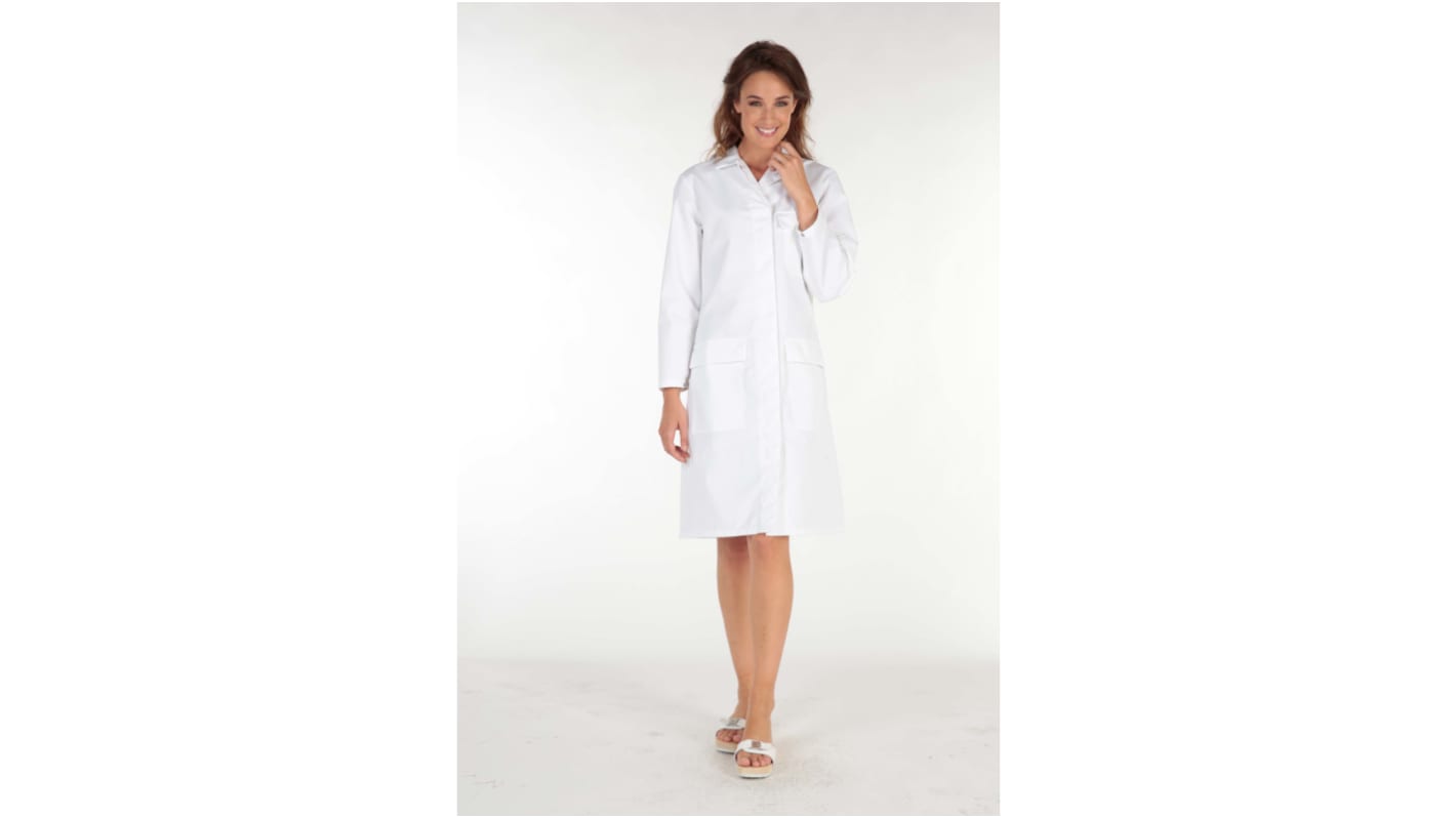 Blouse de laboratoire MOLINEL, Femme, Blanc, taille S, Réutilisable