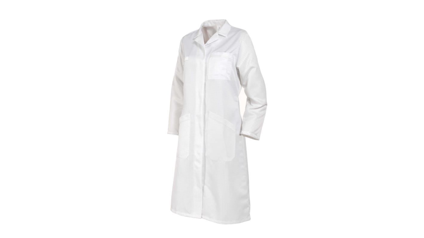 Blouse de laboratoire MOLINEL, Femme, Blanc, taille M, Réutilisable, Polyester