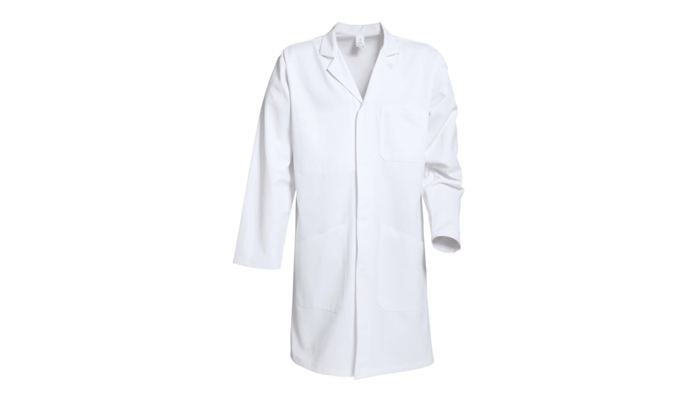 Camice da laboratorio Riutilizzabile MOLINEL, tg. M, in Cotone, Bianco