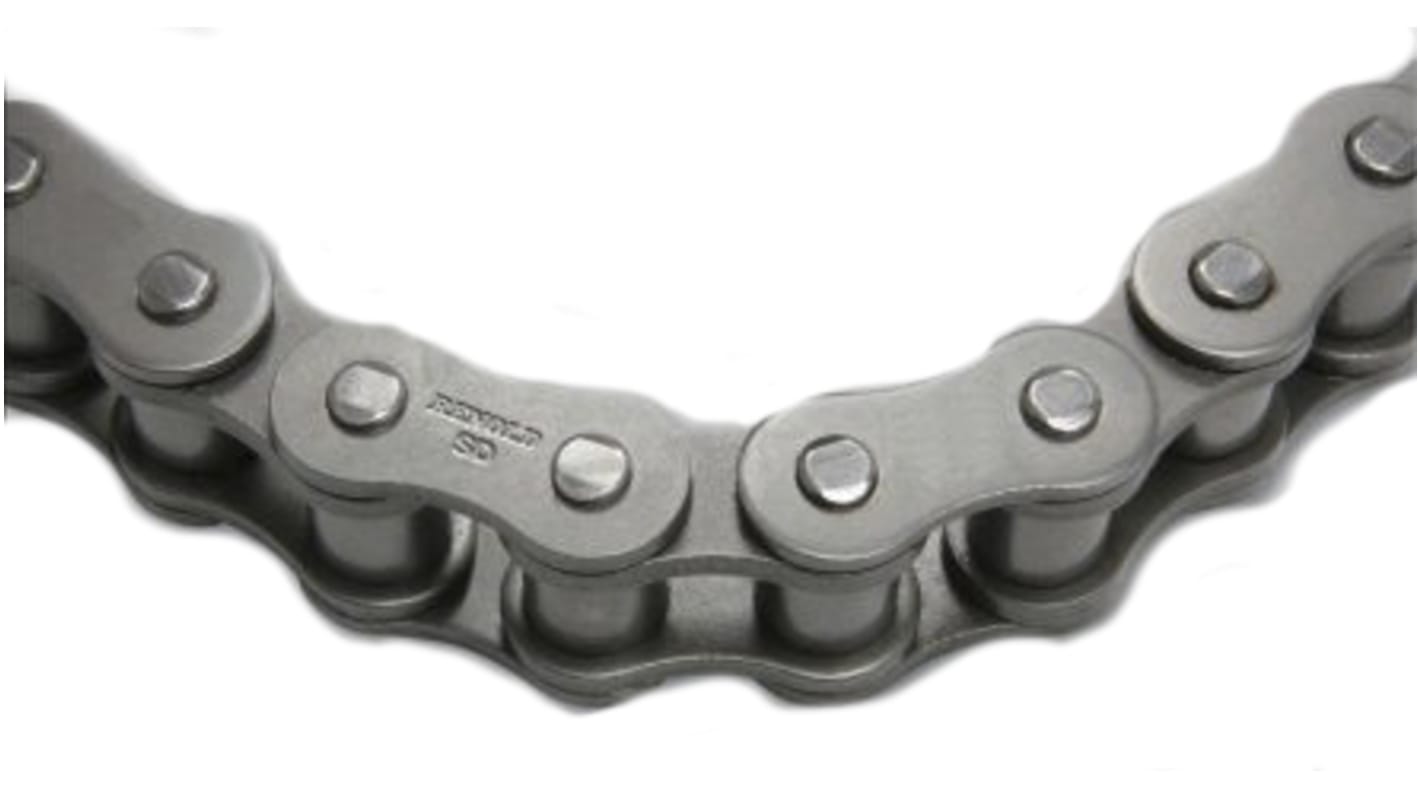 Renold 单排滚子链, 24B-1链型, 38.1mm节距, Renold SD (Red Box)链条, 钢制, 2.5m长, 7.5kg/m