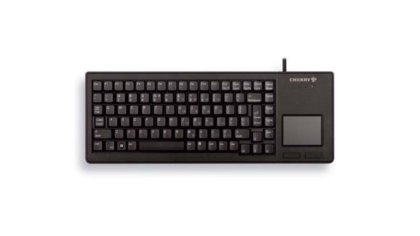 Teclado táctil Cherry, , Con cable, Negro, USB, Panel táctil, AZERTY