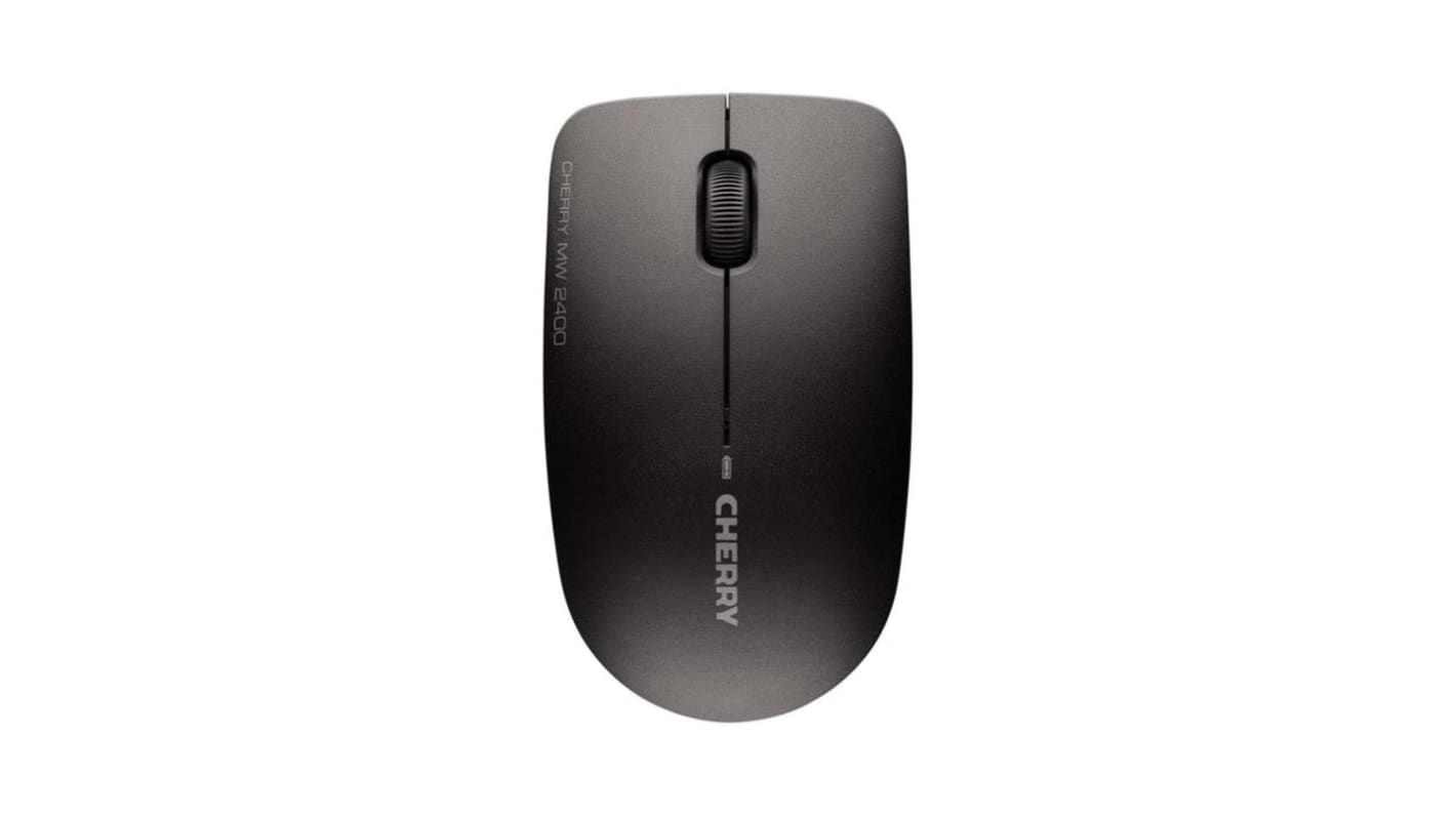 Myszka bezprzewodowa, Optyczna, 3-przyciskowa, kolor: Czarny, USB, bezprzewodowy, Cherry, MW 2400