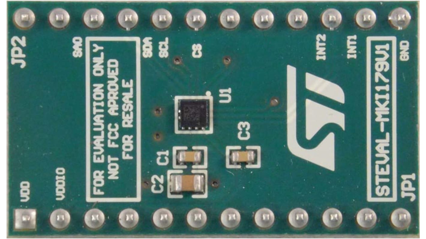 STMicroelectronics LIS2DW12 DIL24 Socket 适配器板, 加速表传感器