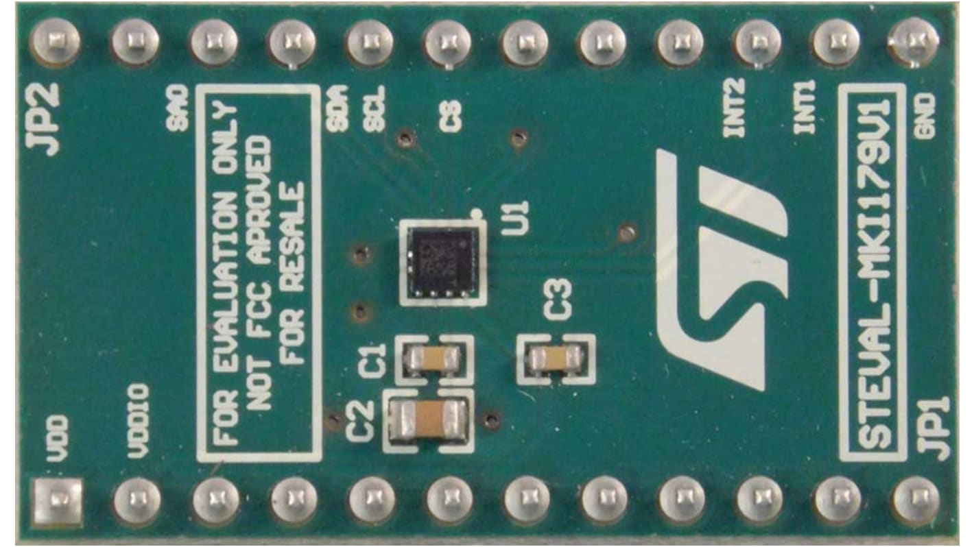 STMicroelectronics 加速度センサ LIS2DW12 DIL24 Socketアダプタボード STEVAL-MKI179V1