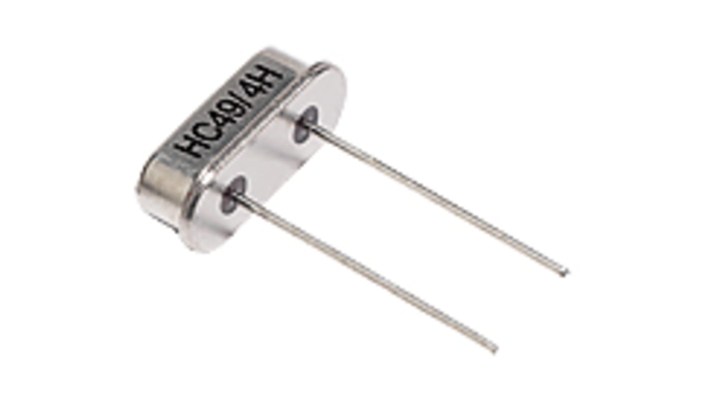 IQD 3.6864MHz Crystal Unit ±30ppm HC49/4H 2-Pin 11.05 x 4.7 x 4.1mm