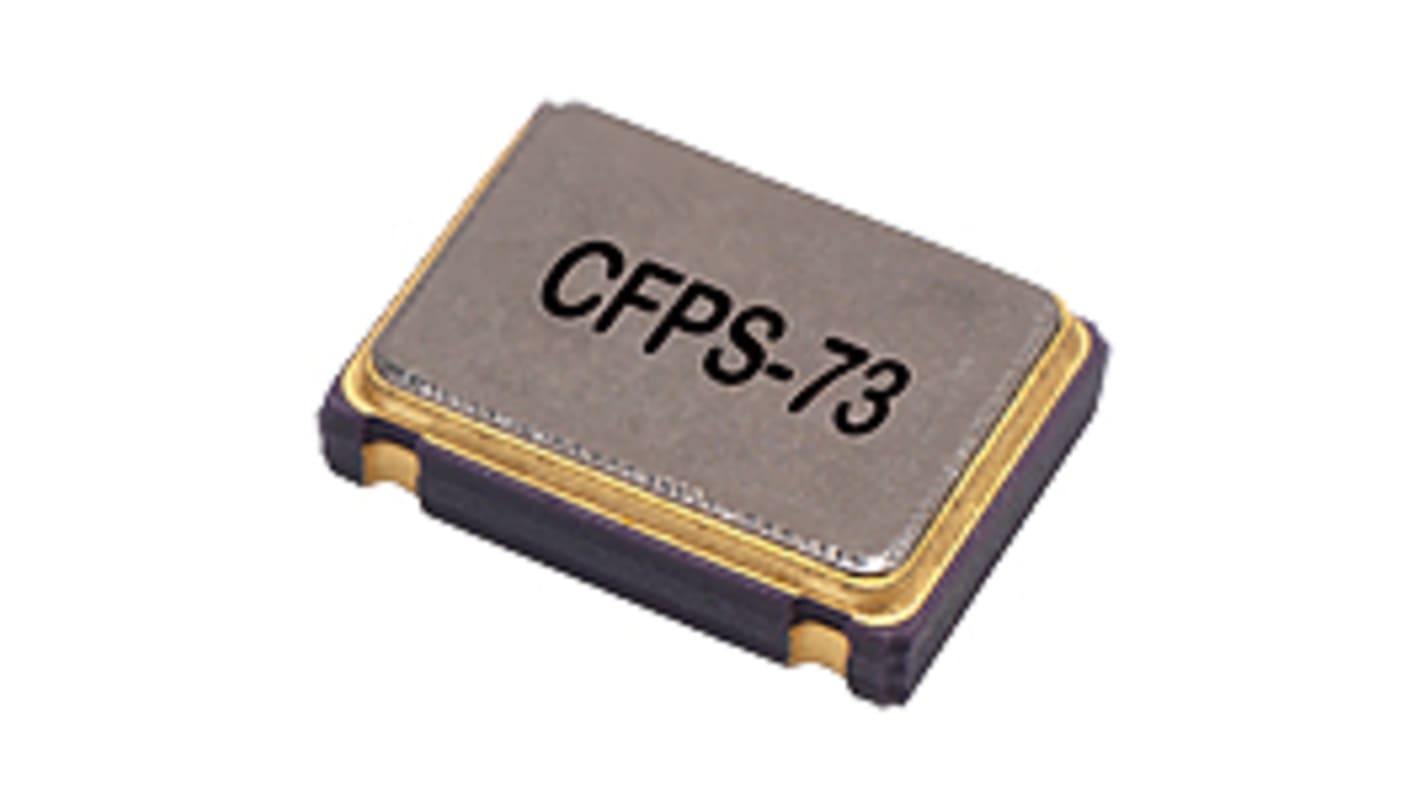 IQD, 25MHz Clock Oscillator, ±50ppm HCMOS, 4-Pin SMD LFSPXO018077