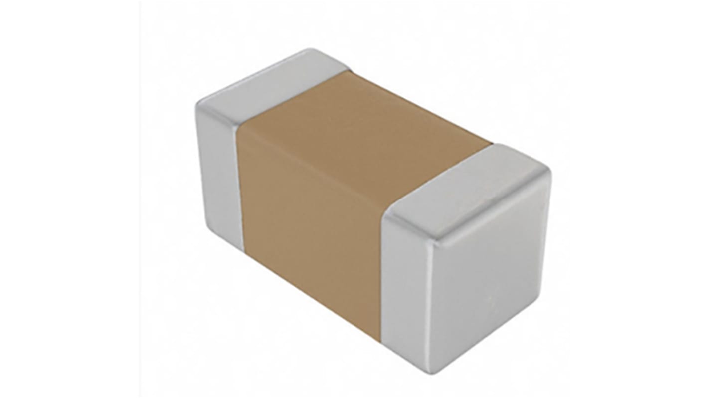 Kemet 1.2nF Multilayer Ceramic Capacitor MLCC, 50V dc V, ±5% , SMD