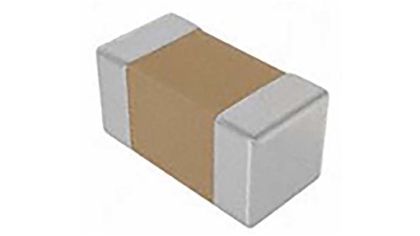 KEMET 36pF Multilayer Ceramic Capacitor MLCC, 50V dc V, ±5% , SMD