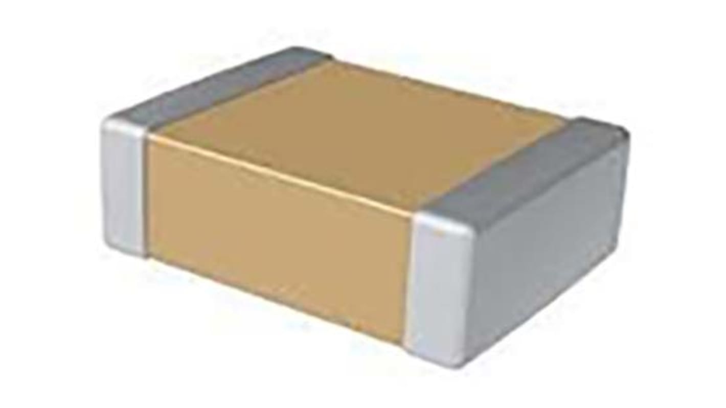 KEMET 5.1nF Multilayer Ceramic Capacitor MLCC, 50V dc V, ±5% , SMD