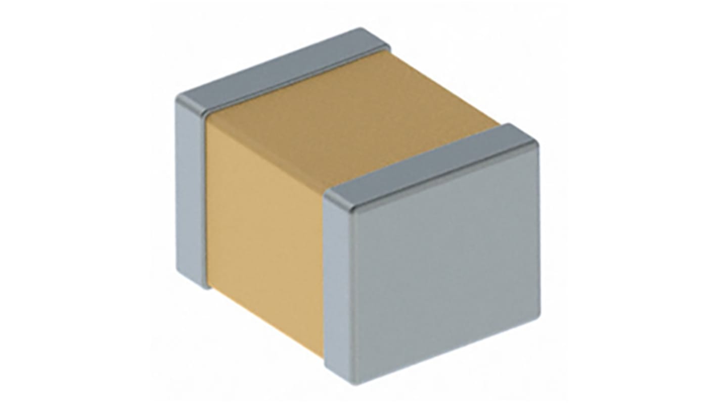 KEMET 220nF Multilayer Ceramic Capacitor MLCC, 25V dc V, ±5% , SMD