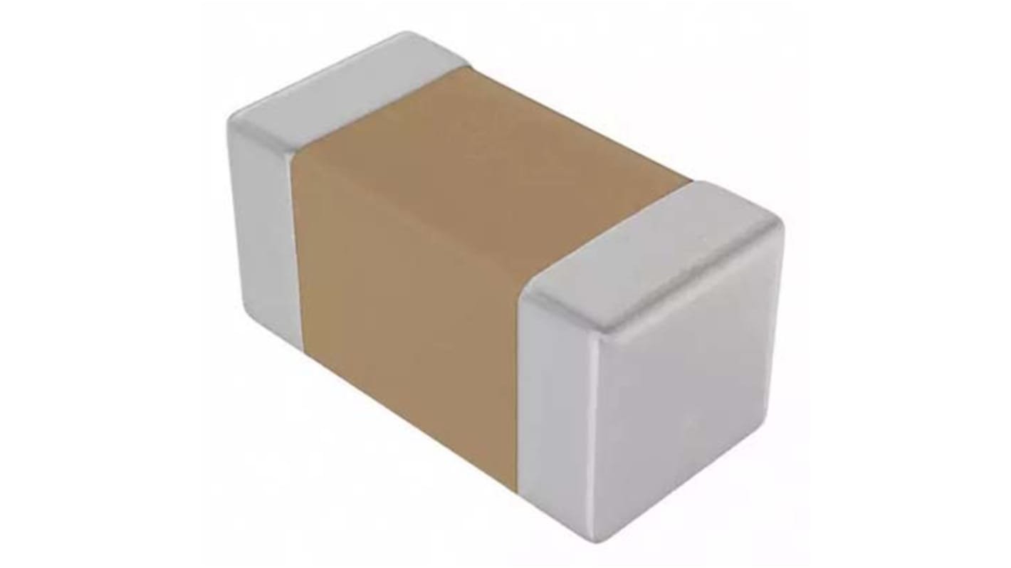 KEMET 3.3nF Multilayer Ceramic Capacitor MLCC, 50V dc V, ±1% , SMD