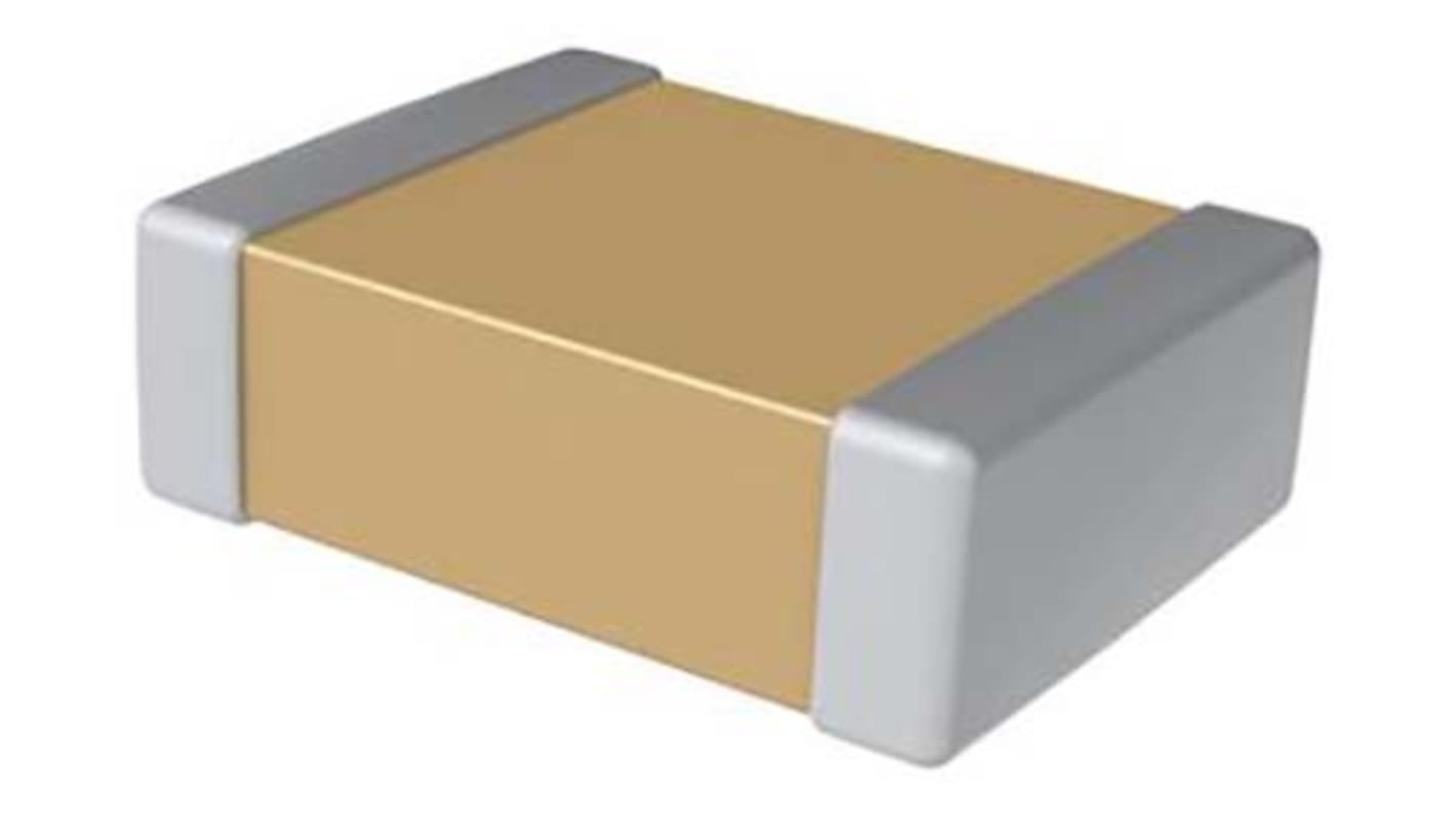 KEMET 4.7nF Multilayer Ceramic Capacitor MLCC, 50V dc V, ±1% , SMD