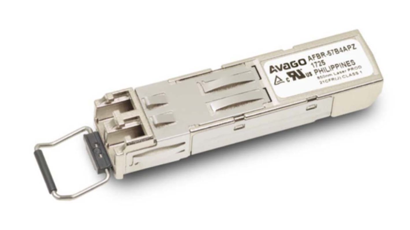 Broadcom AFBR-57B4APZ Fibre Optic Transceiver, SFP Connector, 50MBd, 865nm 20-Pin SFP