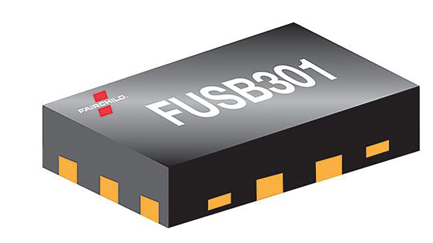onsemi FUSB301TMX, USB Controller, USB, 3.3 V, 10-Pin TMLP