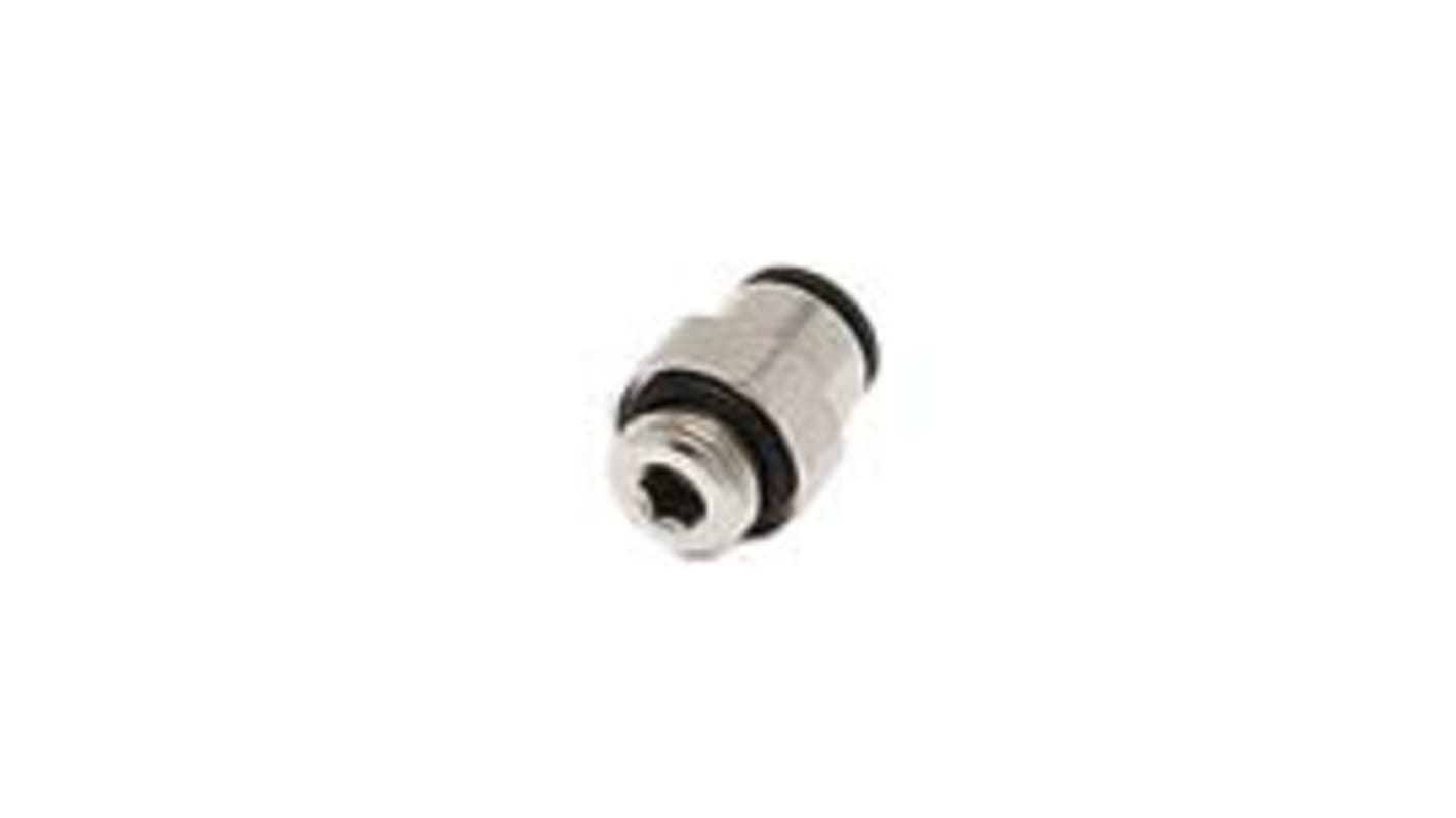 Legris LF3000 Series Straight Threaded Adaptor, G 1/2 Male to Push In 8 mm, Threaded-to-Tube Connection Style