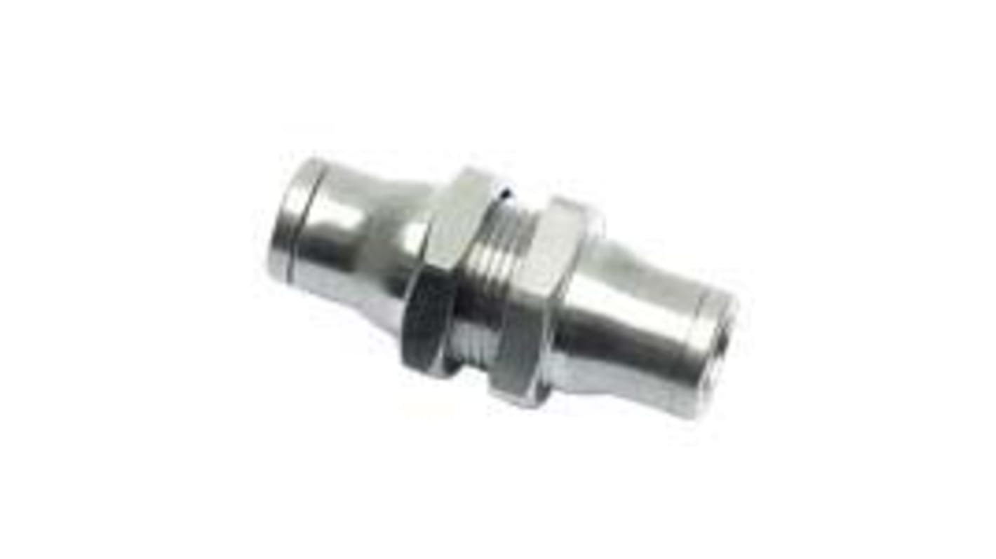 Legris LF3600 Series Bulkhead Tube-to-Tube Adaptor, Push In 6 mm to Push In 6 mm, Tube-to-Tube Connection Style