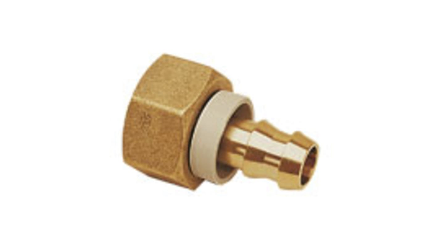 Legris Brass Female Pneumatic Quick Connect Coupling, 13mm Hose Barb