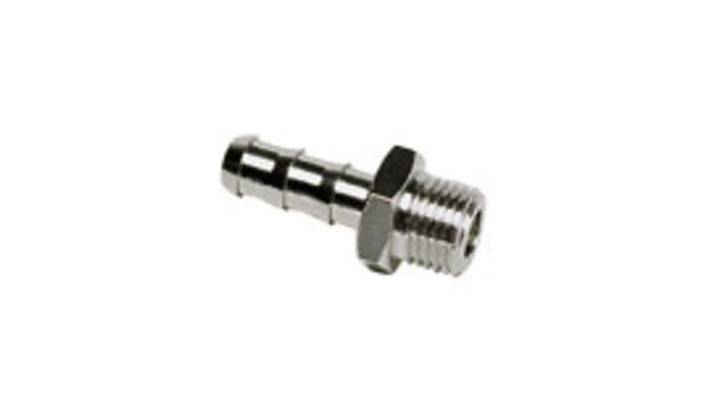 Legris LF3000 G1/4 Stecker x 10-mm-Steckanschluss Gerader Gewindeadapter, Gewinde-zu-Rohr, Messing, G1/4 Stecker, 60 bar