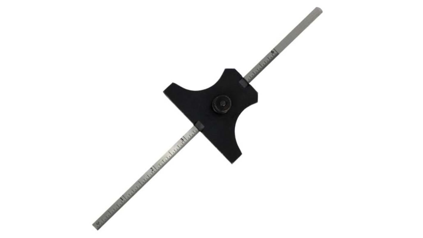 RS PRO 150mm  Imperial & Metric Depth Gauge, Stainless Steel, 56g