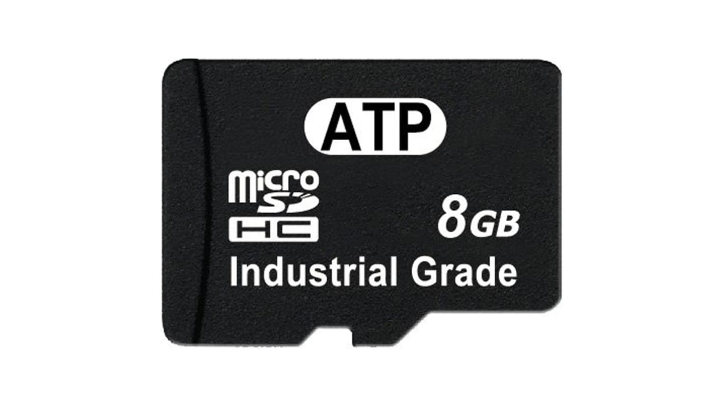 ATP Industrial Grade Micro SDHC Micro SD Karte 8 GB Class 10, UHS-1 U1 Industrieausführung, SLC