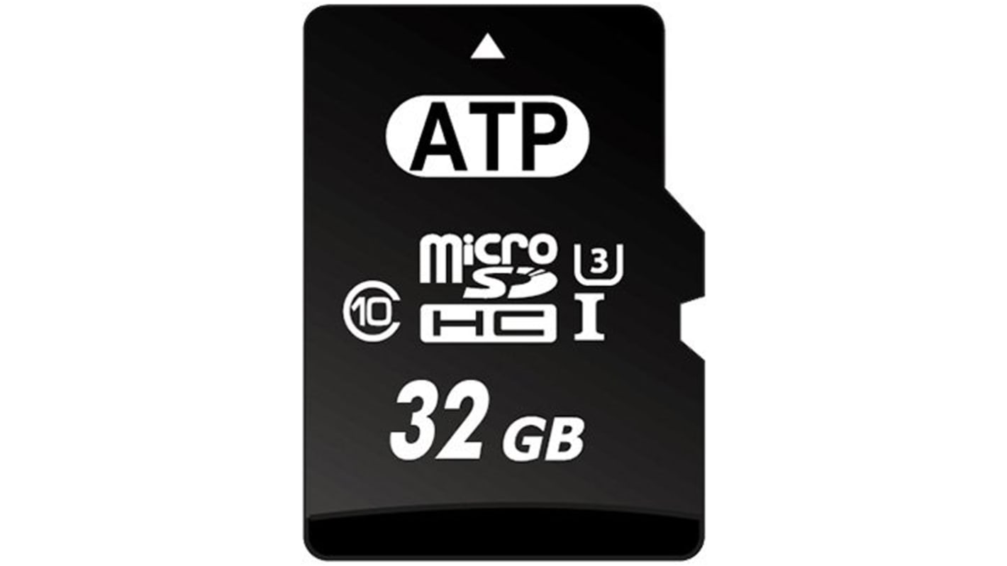 ATP Micro SDHC Micro SD Karte 32 GB Class 10, UHS-1 U1 Industrieausführung, MLC