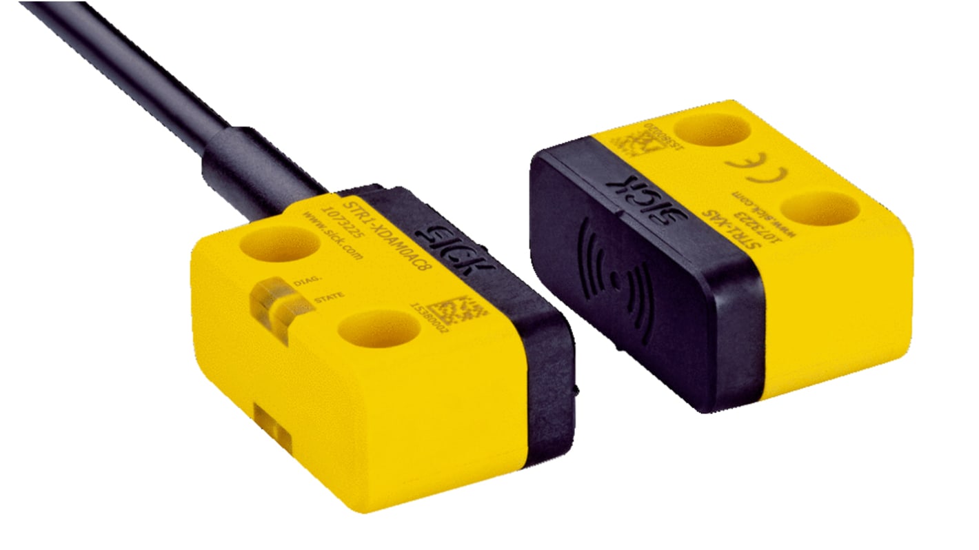 SICK STR1 Series RFID Non-Contact Safety Switch, 24V dc, Vistal Housing, 2NO, M12