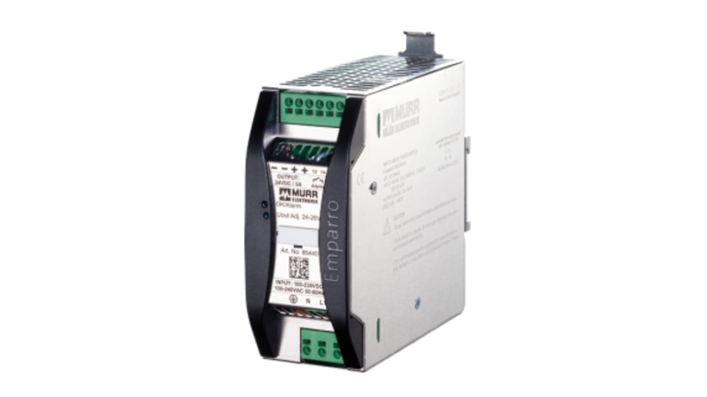 Murrelektronik Limited Emparro Switched Mode DIN Rail Power Supply, 230V ac, 56V dc dc Output, 2.5A Output, 120W