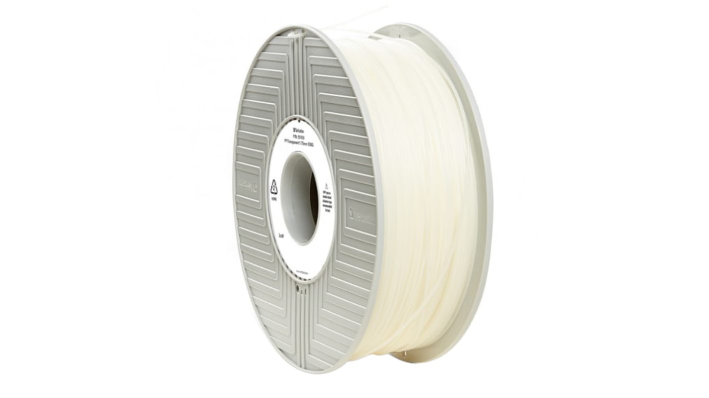 Verbatim 1.75mm Transparent PP 3D Printer Filament, 500g