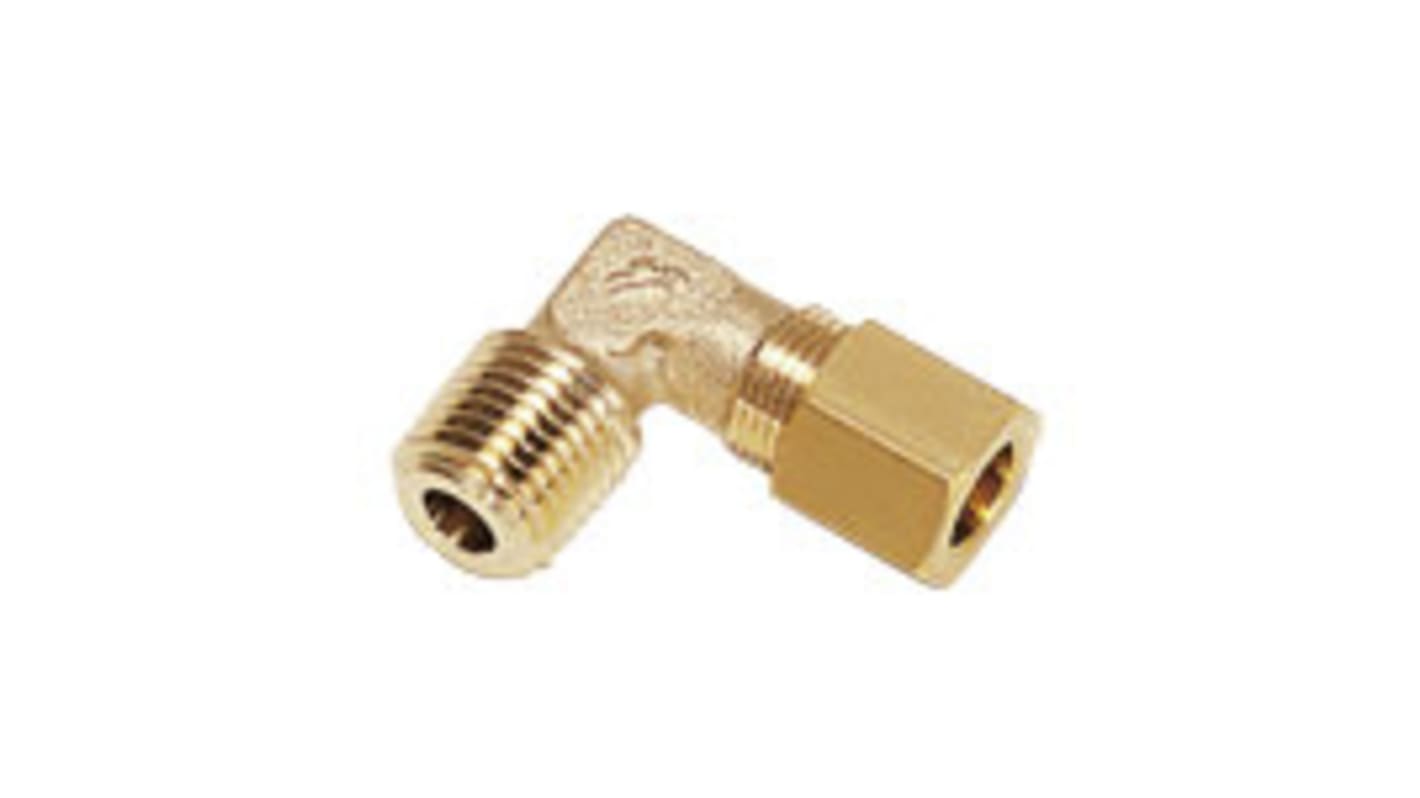 Legris 0109 Series Elbow Threaded Adaptor, R 1/2 Male to Push In 14 mm, Threaded-to-Tube Connection Style