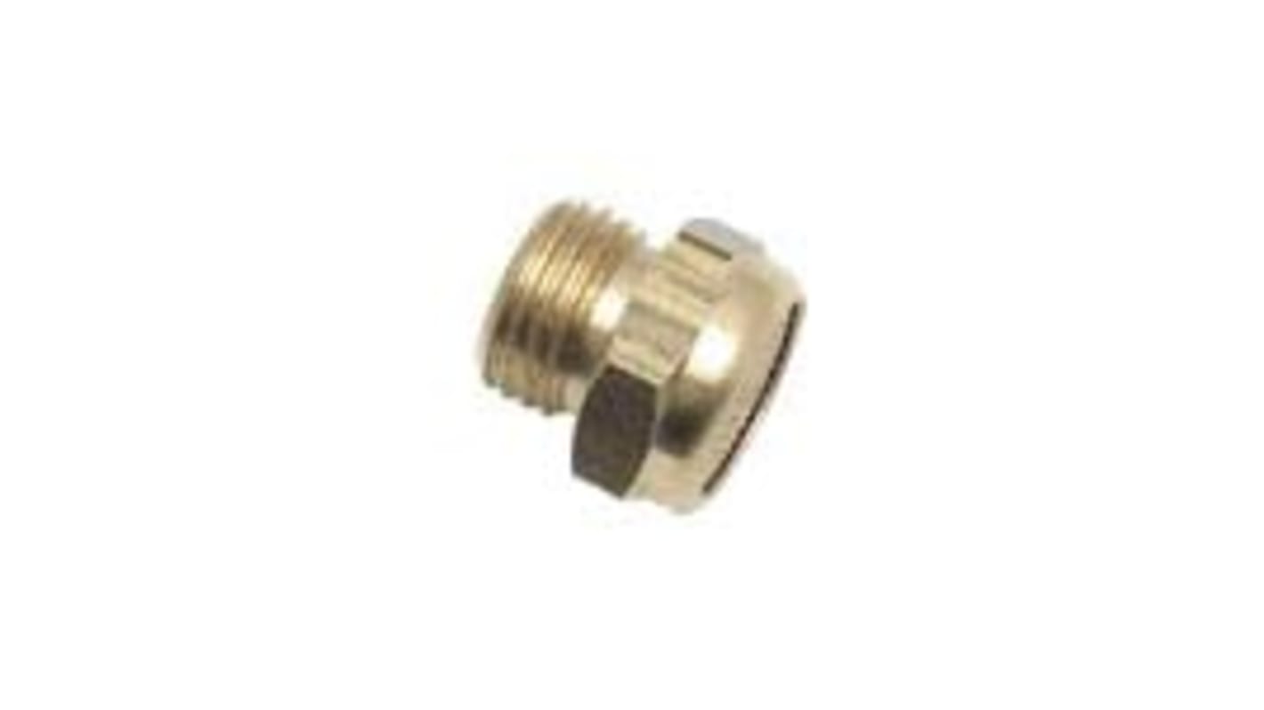 Legris 0673 Brass 12bar Pneumatic Silencer, Threaded, G 1/4 Male