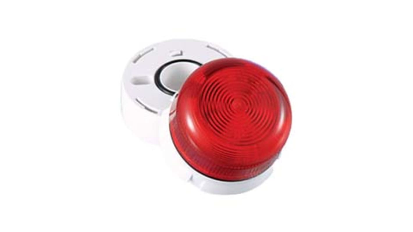 Segnalatore Lampeggiante Klaxon, LED, Rosso, 110 V c.a.