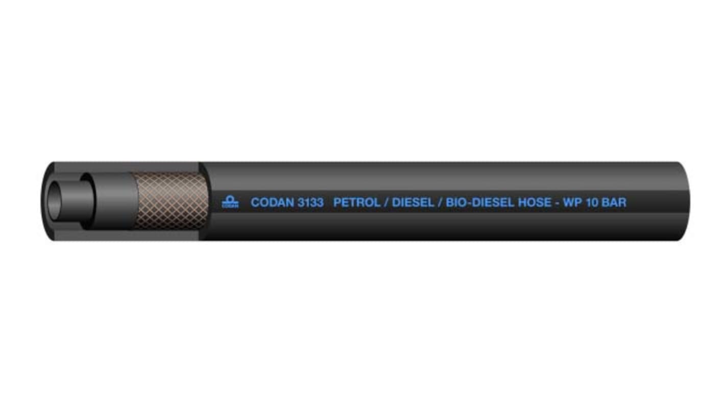 RS PRO CPE, FKM, NBR, Hose Pipe, 9.5mm ID, 16.5mm OD, Black, 25m