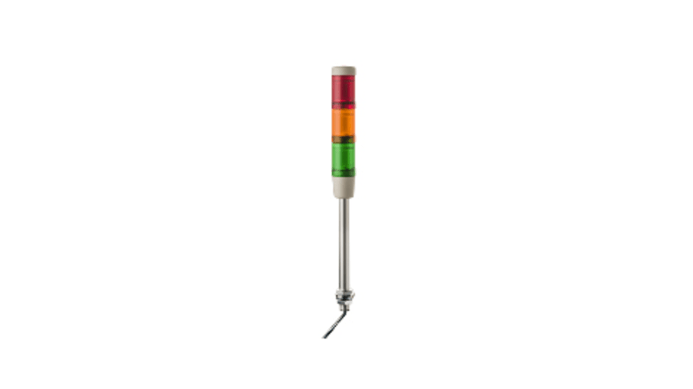 Rs-Online Torretta di segnalazione Schneider Electric 24 V ca/cc LED 3 elementi lenti Rosso/Verde/Ambra