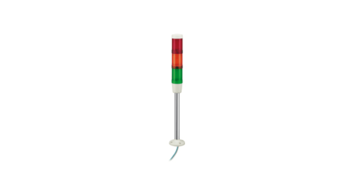 Rs-Online Torretta di segnalazione Schneider Electric 24 V ca/cc LED 3 elementi lenti Rosso/Verde/Ambra con Cicalino