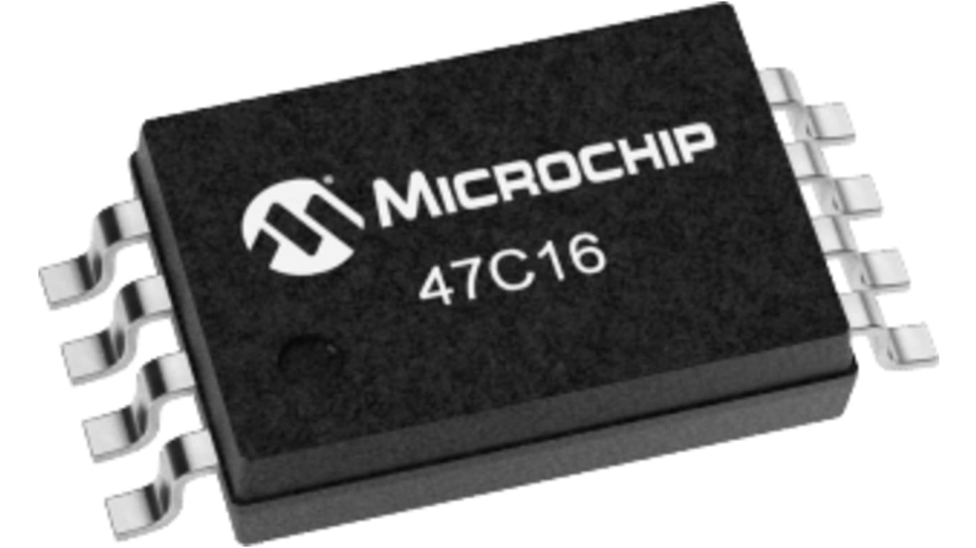 Microchip 16Kbit 1000kHz同步EERAM, 8Bit每字组, 2048k x 8 位, 8针