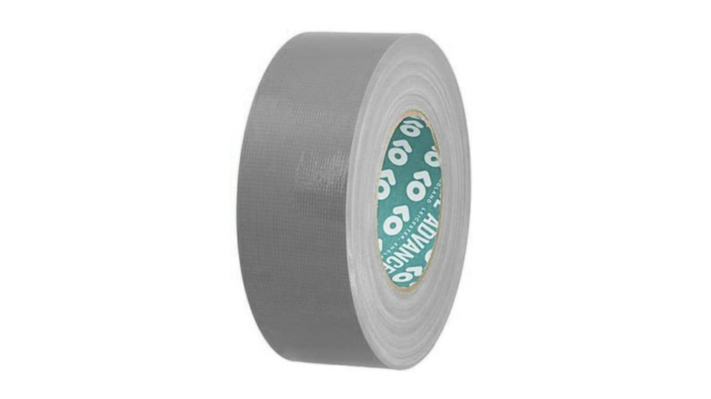 Advance Tapes 银色管道胶带, 50mm宽, 0.23mm厚, 粘合强度5.5 N/cm, 橡胶树脂粘胶, AT175