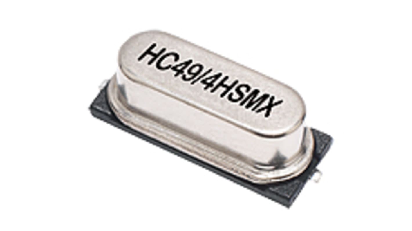 IQD 石英晶体谐振器, 6MHz, 贴片安装, 2引脚, 16pF负载, ±50ppm, 11.4 x 4.9 x 4.3mm