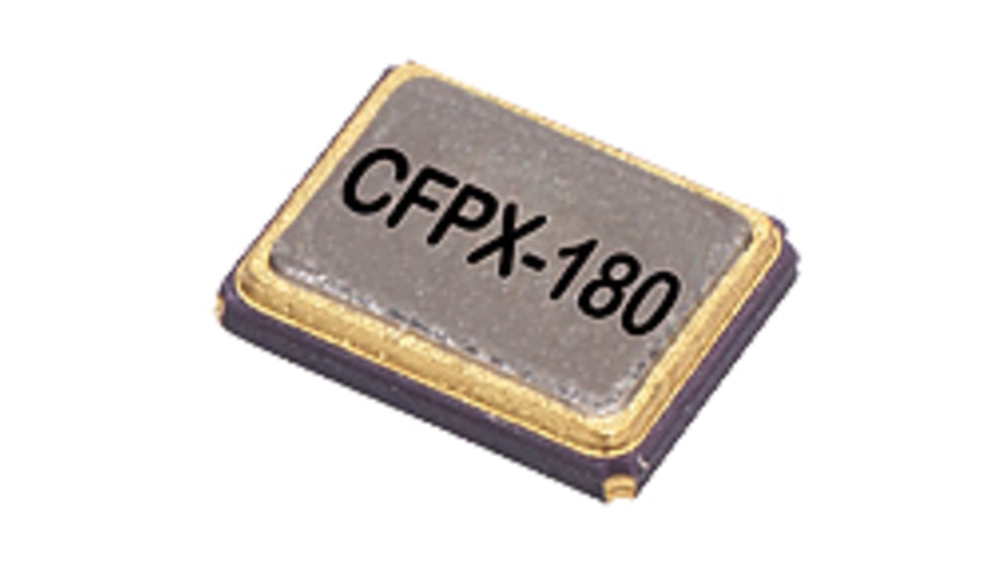 Résonateur à quartz CMS IQD 25MHz Montage en surface 4 broches, 16pF