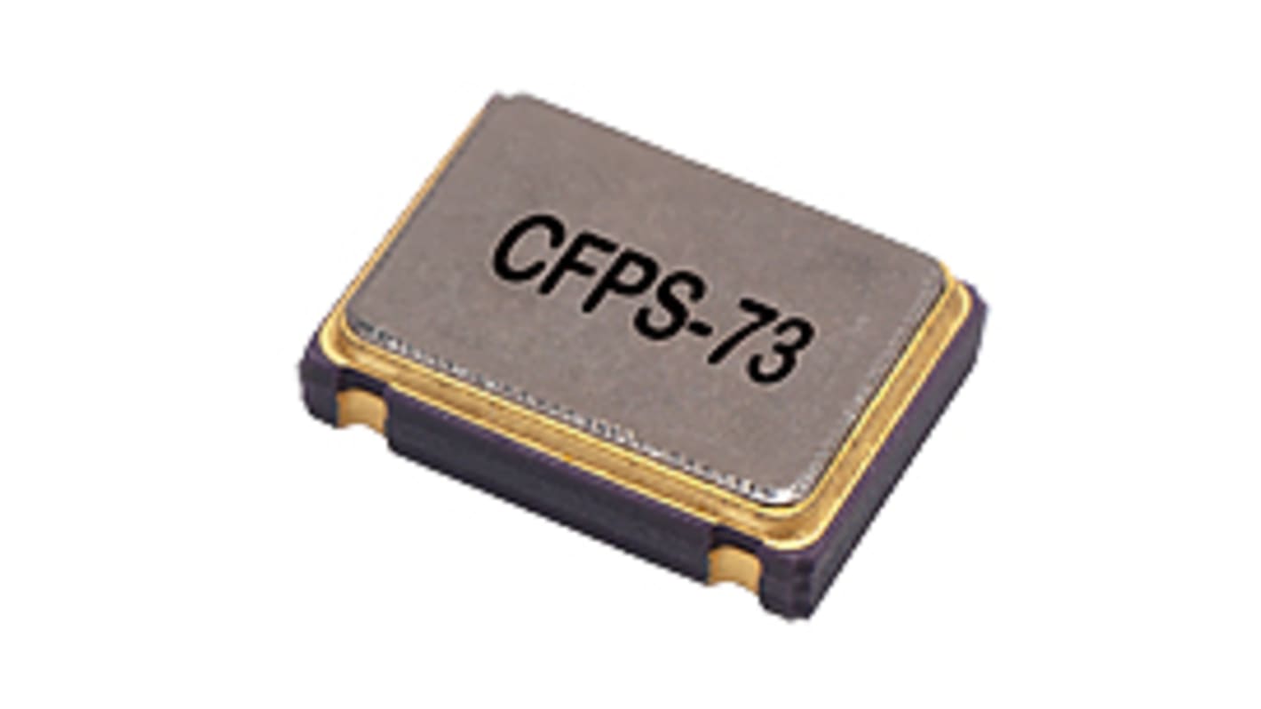 IQD, 24MHz Clock Oscillator, ±50ppm HCMOS, 4-Pin SMD LFSPXO018541