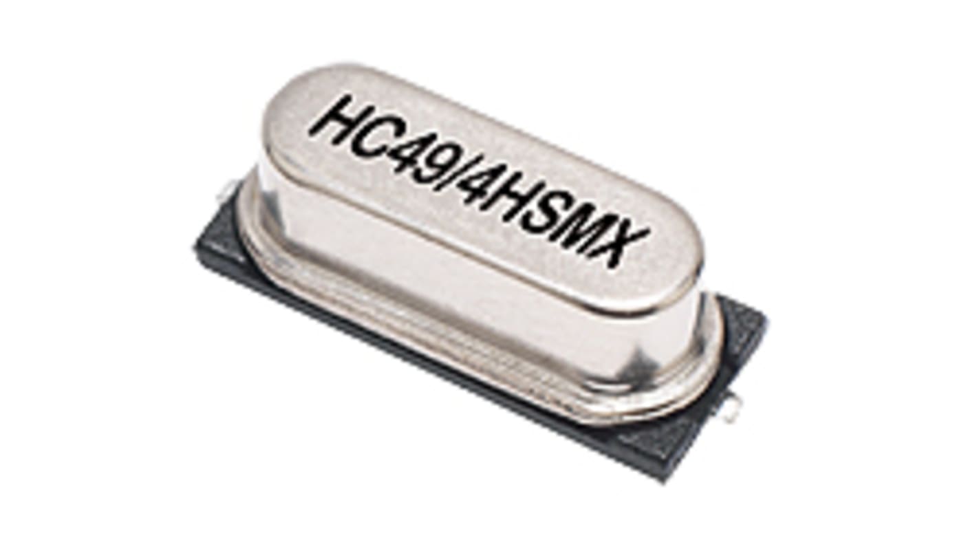 IQD 石英晶体谐振器, 8MHz, 贴片安装, 2引脚, 30pF负载, ±50ppm, 11.4 x 4.9 x 4.3mm