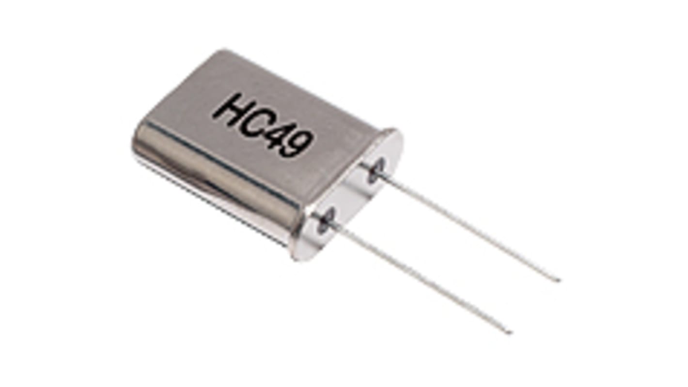 IQD 3.6864MHz Crystal Unit ±20ppm HC49 2-Pin 11.05 x 4.65 x 13.46mm