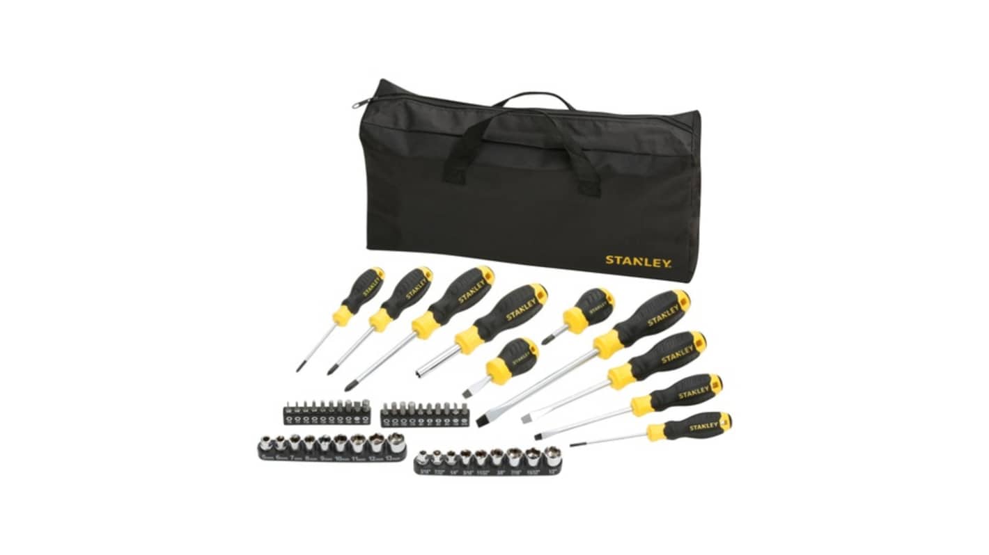 Stanley STHT0-70887 Phillips; Slotted; Torx Bit Holder & Standard Screwdriver Set, 48-Piece