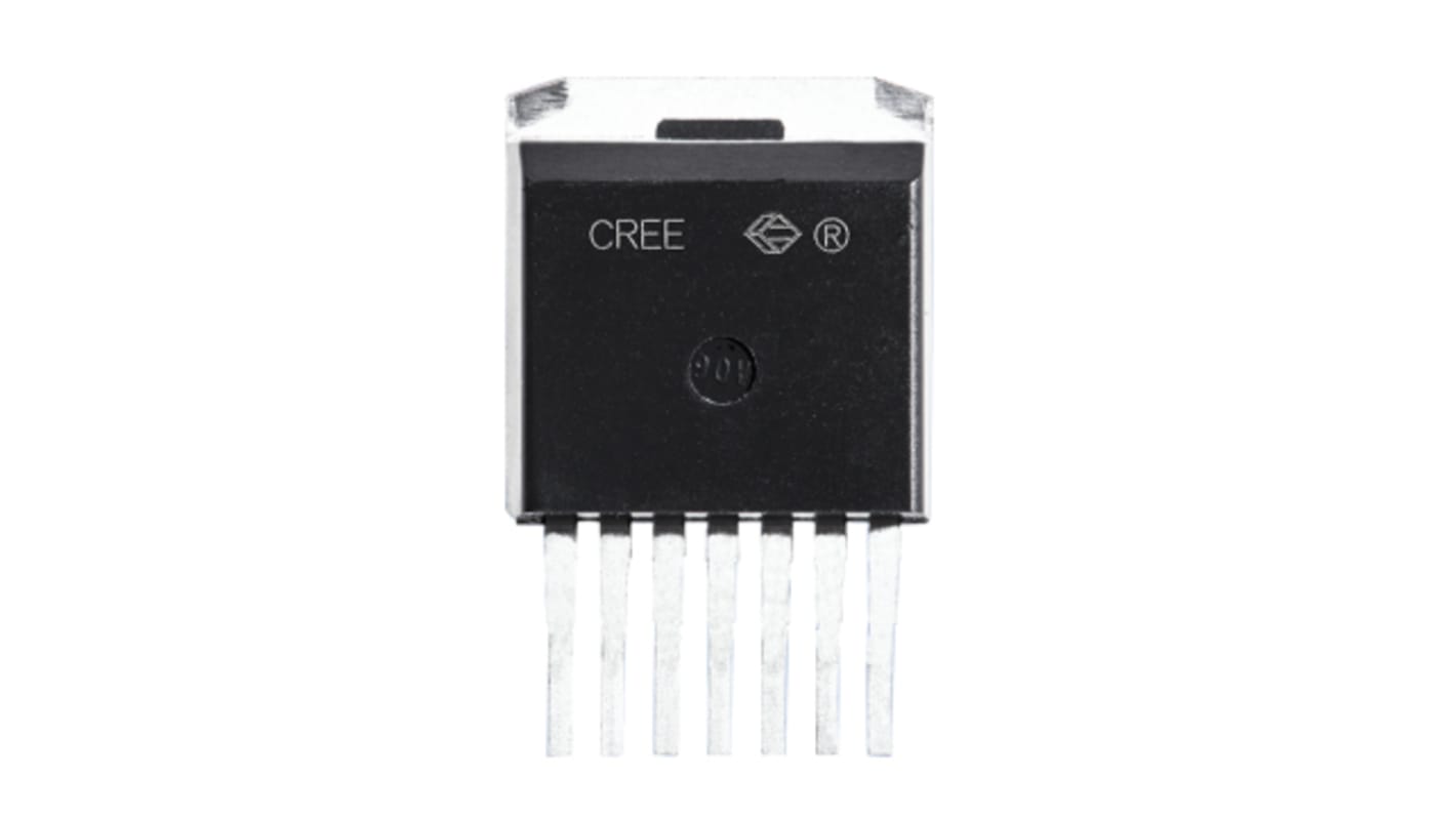 Wolfspeed C3M SiC N-Channel MOSFET, 22 A, 1000 V, 7-Pin D2PAK C3M0120100J
