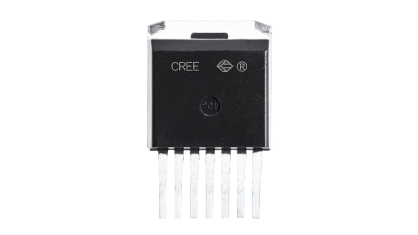 Wolfspeed C3M SiC N-Channel MOSFET, 22 A, 1000 V, 7-Pin D2PAK C3M0120100J