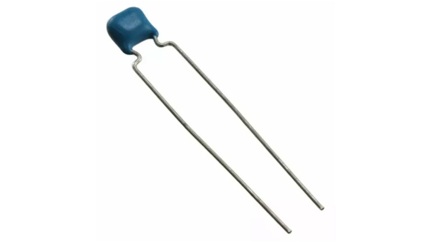 Murata 10nF Multilayer Ceramic Capacitor MLCC, 50V dc V, ±5% , Through Hole