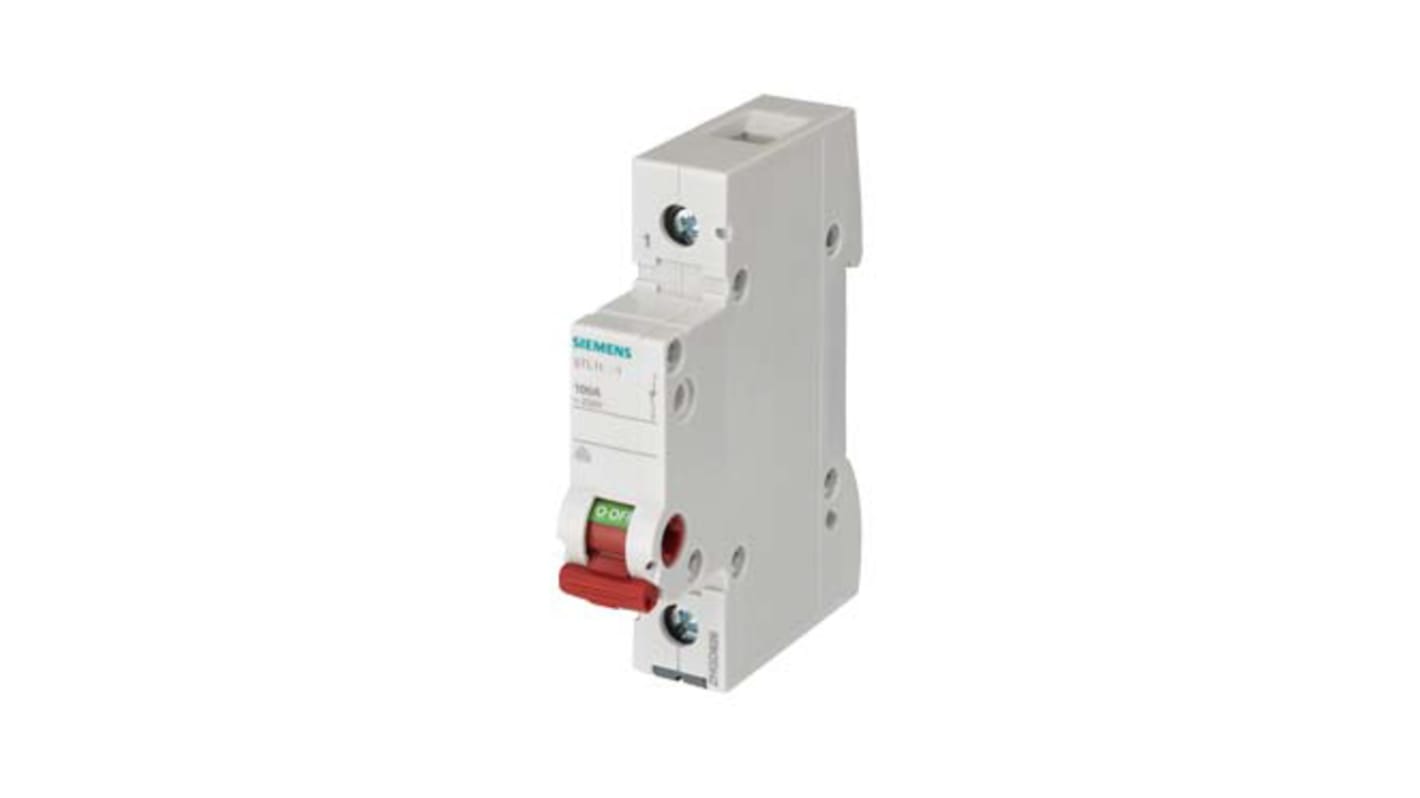 Siemens 1P Pole Isolator Switch - 63A Maximum Current