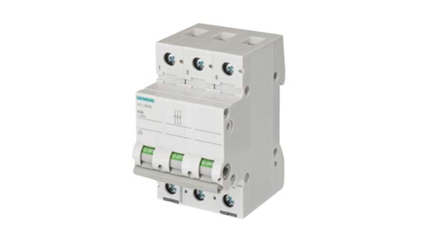 Siemens 3P Pole Isolator Switch - 125A Maximum Current