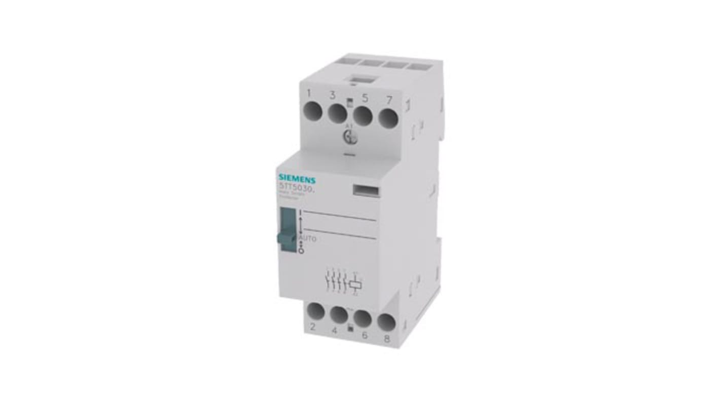 Stycznik 24 V AC/DC Siemens styki: 4 25 A 4NO Montaż na szynie DIN Śruba 5TT5030-8