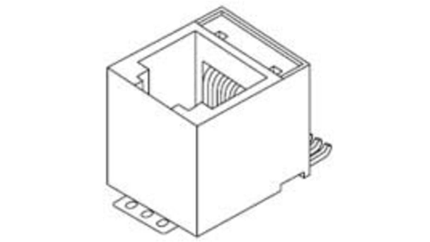 Molex RJ11 csatlakozó Cat3, Függőleges, Nő 85513