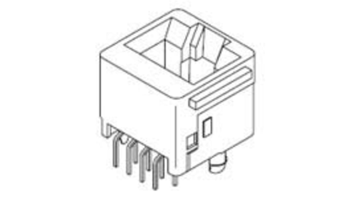 Molex Cat.3 RJ11-Steckverbinder Buchse 1-polig Ungeschirmt Vertikal